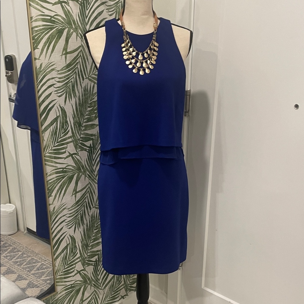 Betsey Johnson Royal Blue Layered Mini Dress